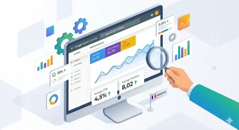 Trafic et indicateurs Google Search Console