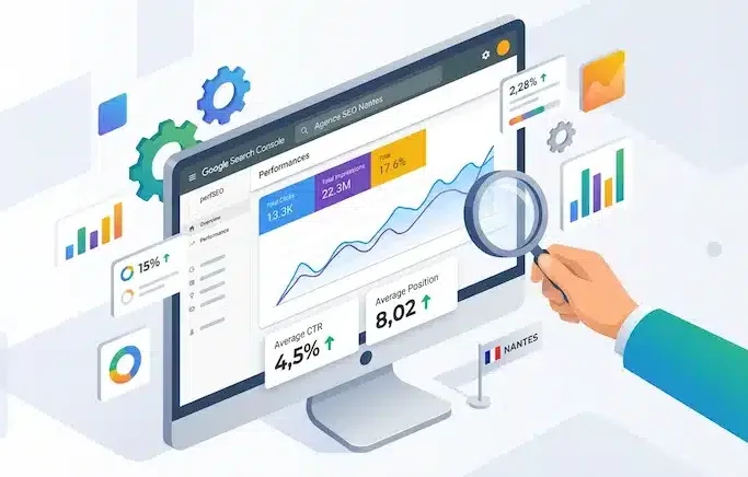 Trafic et indicateurs Google Search Console