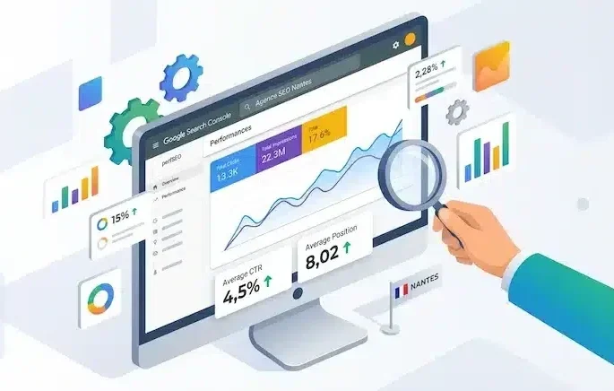 Trafic et indicateurs Google Search Console